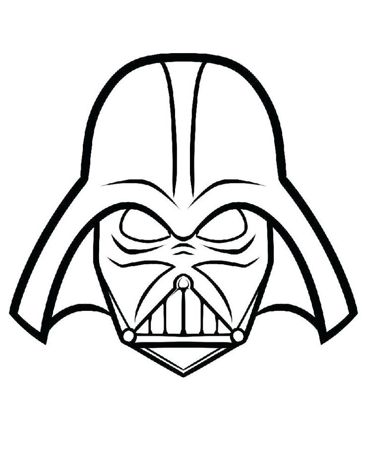 Darth vaders mask coloring page darth vader mask star wars prints darth vader face