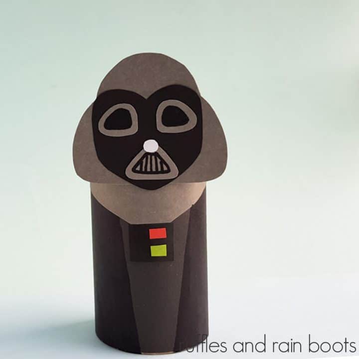 Darth vader paper roll with printable