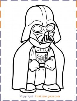 Baby darth vader coloring pages