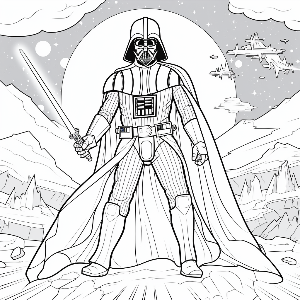 Printable star wars coloring pages for young padawans