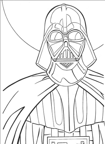 Darth vader coloring page free printable coloring pages