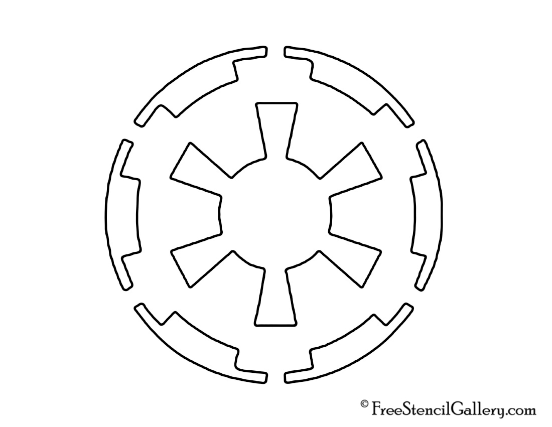 Star wars galactic empire symbol stencil free stencil gallery