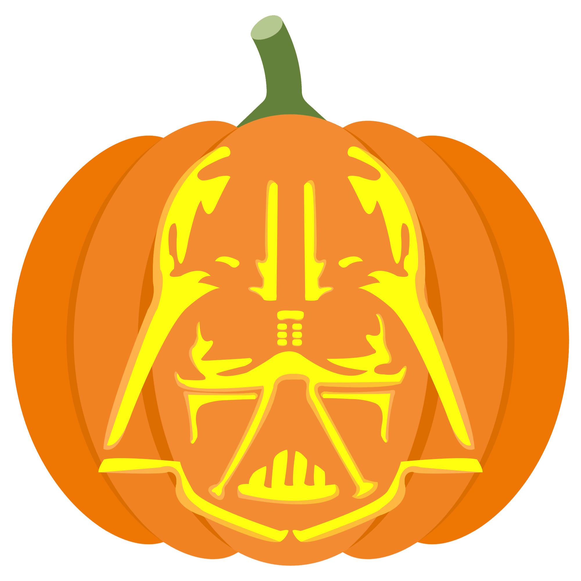 Darth vader pumpkin stencil free printable papercraft templates