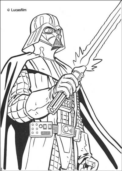 Updated star wars coloring pagesdarth vader coloring pages