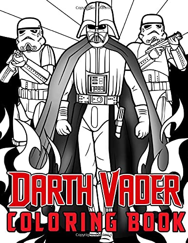 Darth vader coloring book coloring book for kids and adults by judy larock