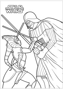 Darth vader coloring pages for adults kids