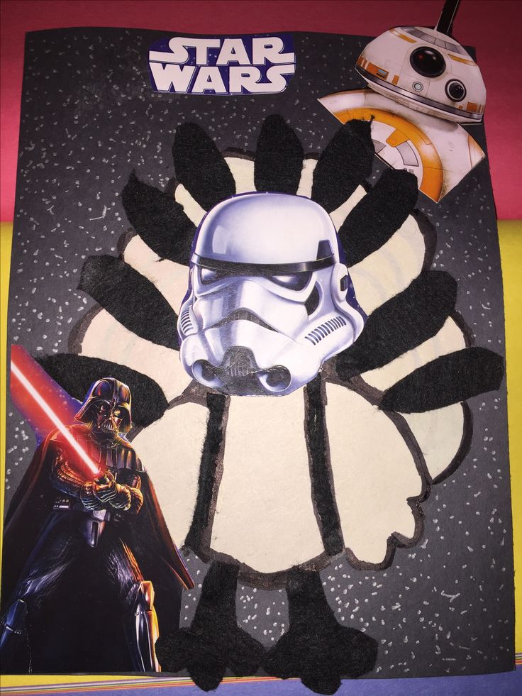 Helped my nephew with his turkey in disguise starwars he loved it so much hope you can get insâ turkey disguise turkey disguise project november activities
