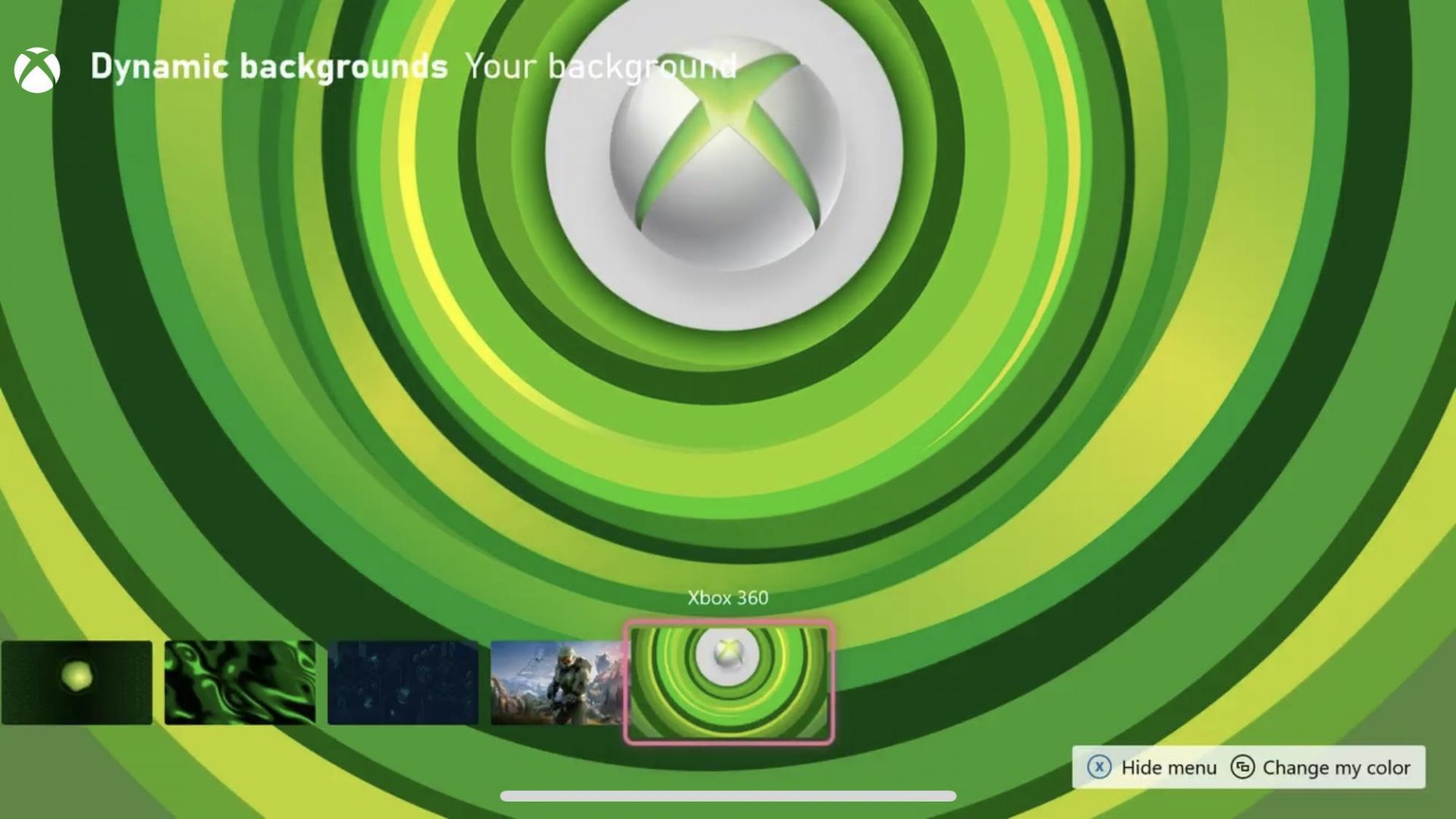 New xbox dynamic background is now available