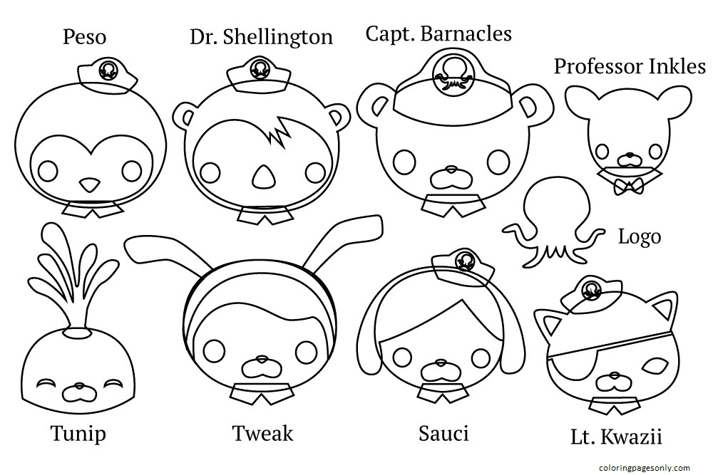 Octonauts coloring pages printable for free download