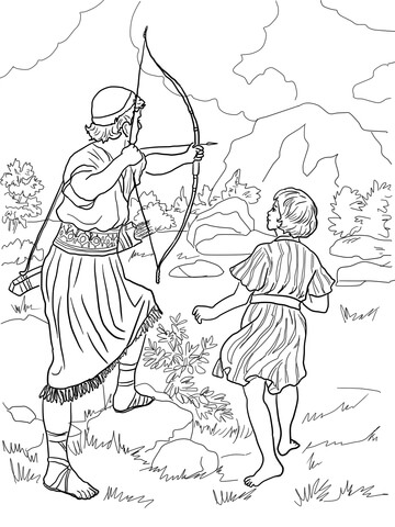 Jonathan warns david coloring page free printable coloring pages