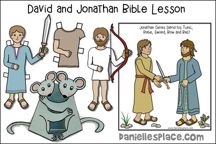David and jonathan bible crafts