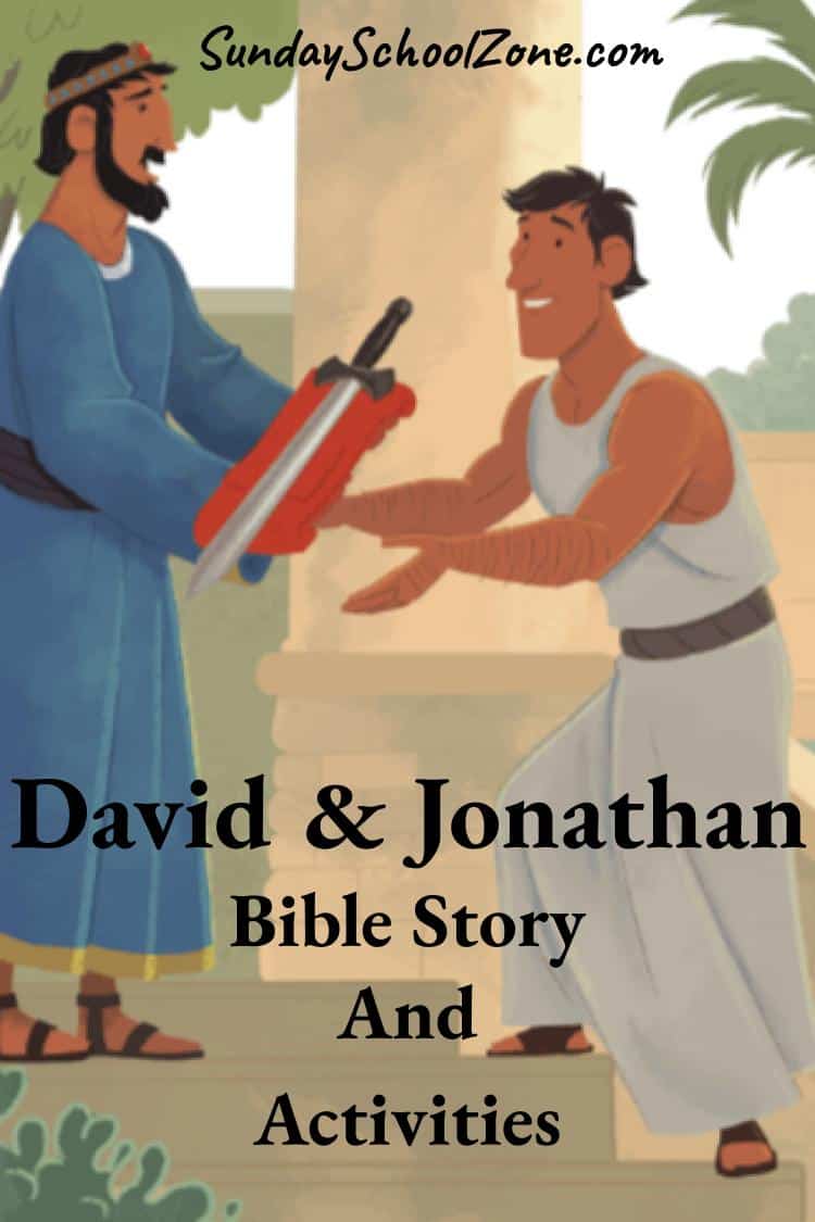 Free david and jonathan bible activities on sunday school zone