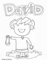 David goliath coloring pages