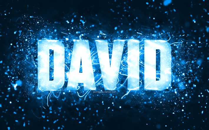 Herunterladen hintergrundbild alles gute zum geburtstag david k blaue neonlichter david name kreativ david alles gute zum geburtstag david geburtstag beliebte amerikanische mãnnliche namen bild mit david namen david fãr desktop kostenlos