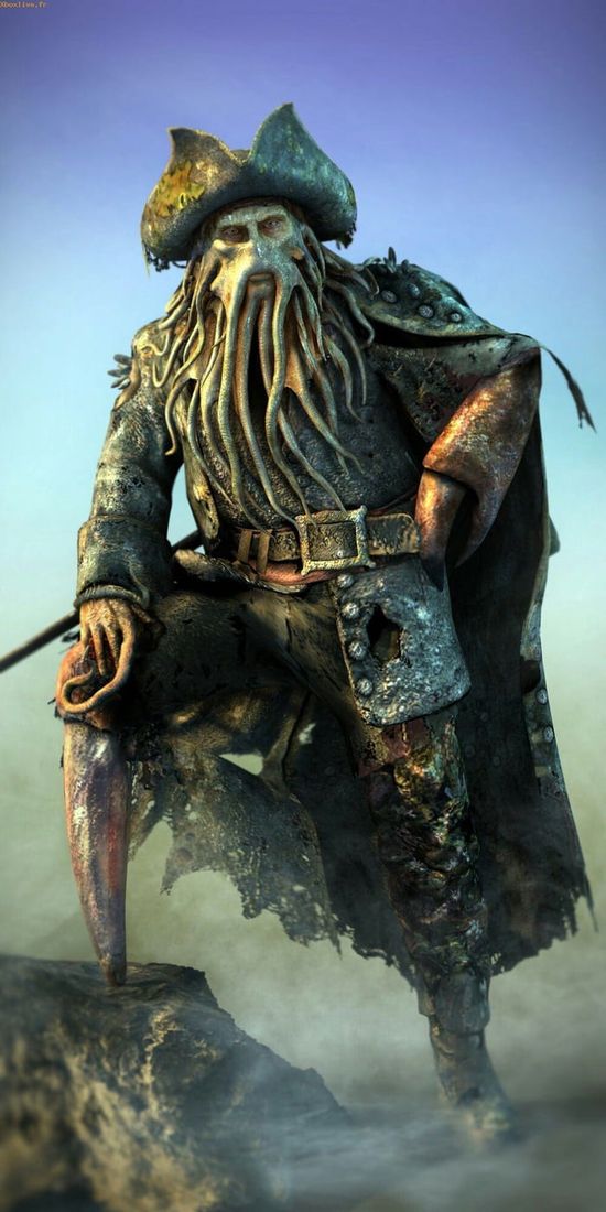 Davy Jones Pirates of the Caribbean Smoking Pipe Chest wallpaper, 1920x1080, 36777