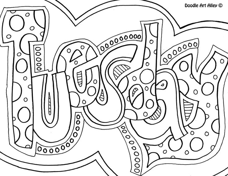 Days of the week coloring pages coloring pages for kids free coloring pages