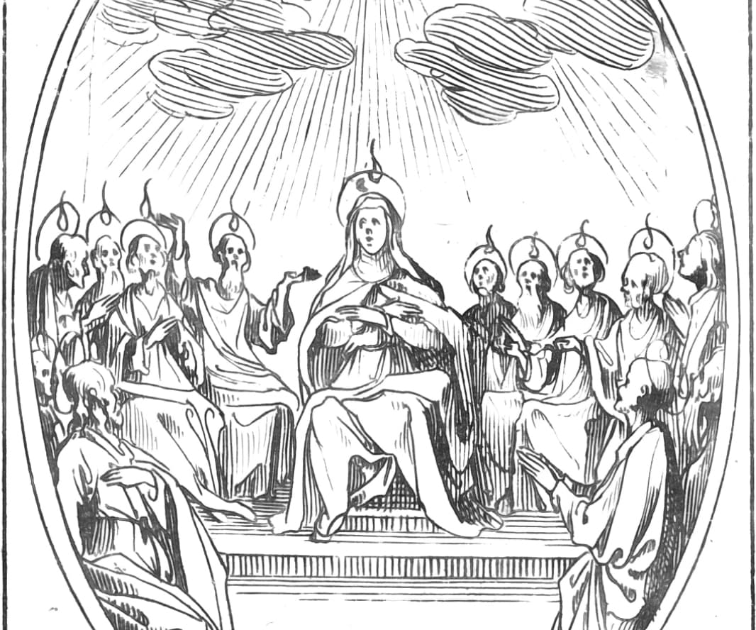 The pentecost by jacques callot