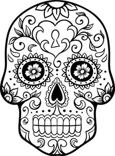 Day of the dead color pages