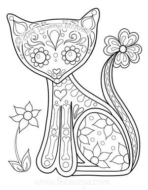 Pin en printable cats mice