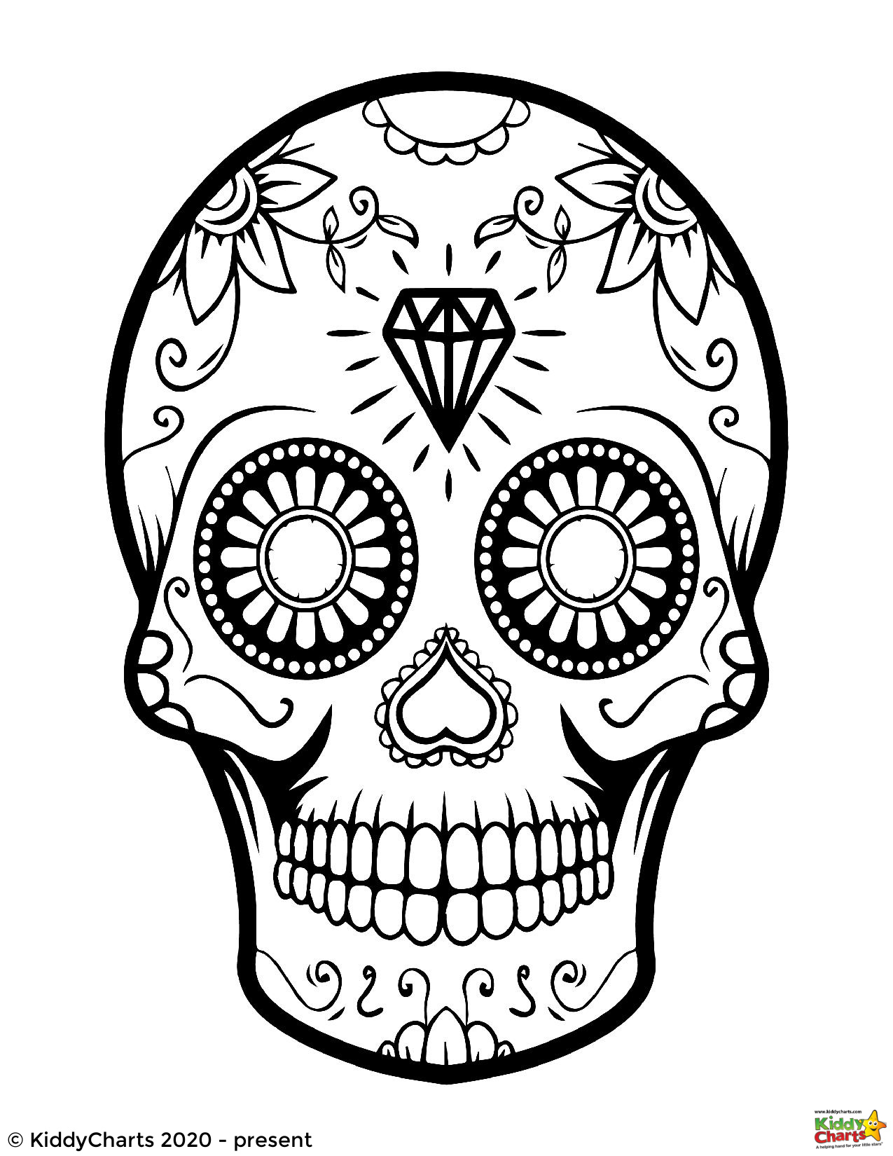 Day of the dead coloring book