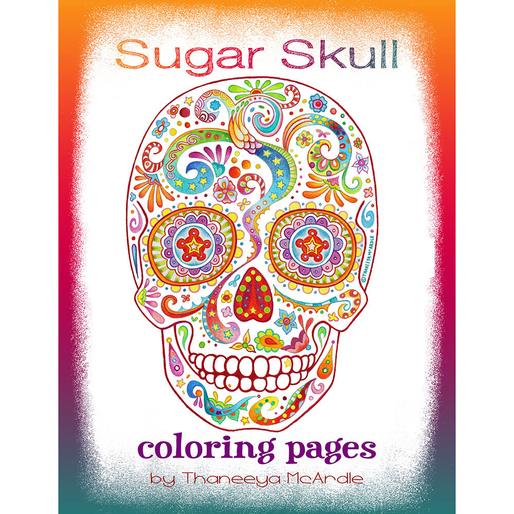 Sugar skull coloring pages