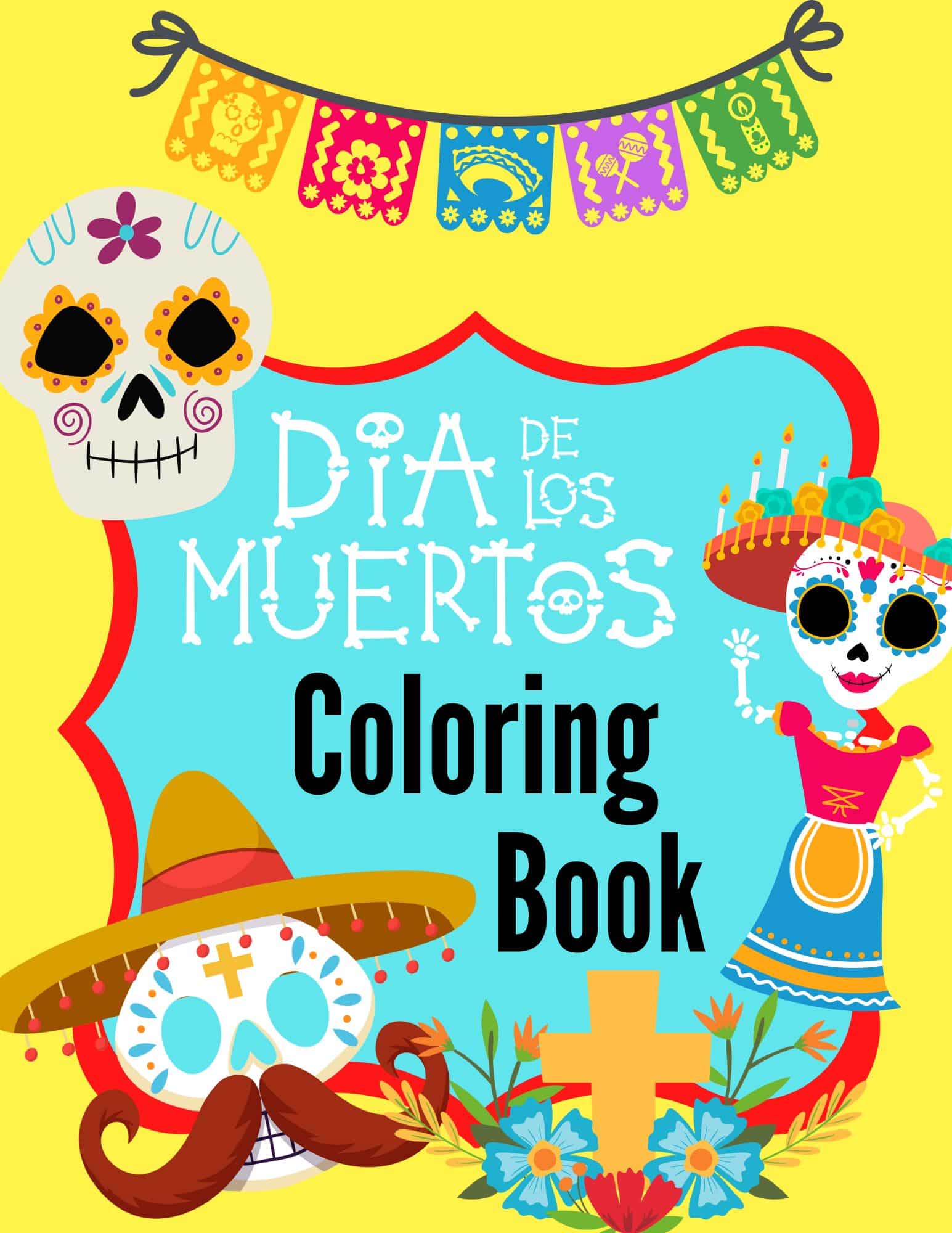 Day of the dead coloring pages