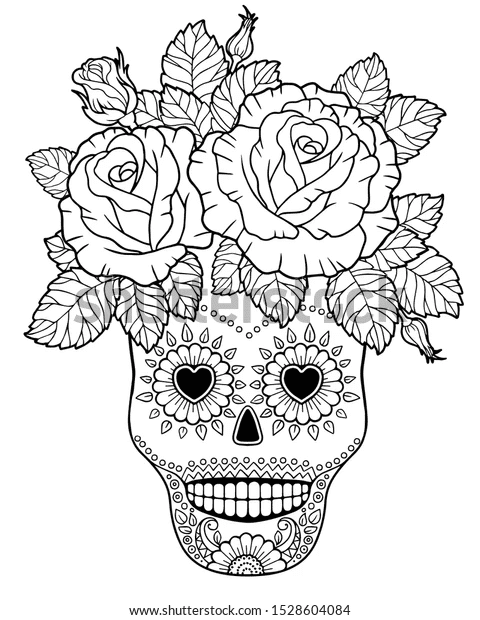 Day of the dead coloring pages printable for free download