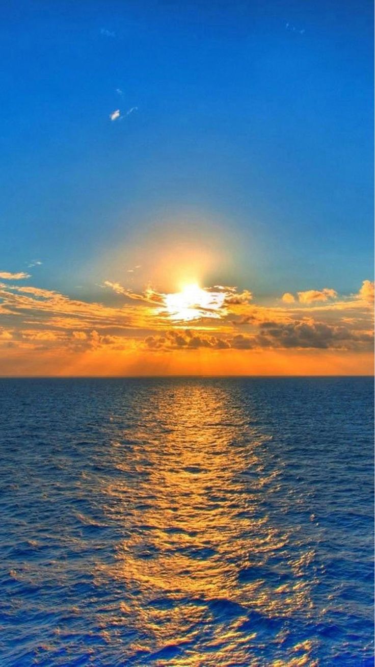 Nature fantasy sunrise over ocean at dawn iphone wallpaper download iphone wallpapers ipad wallpapers one