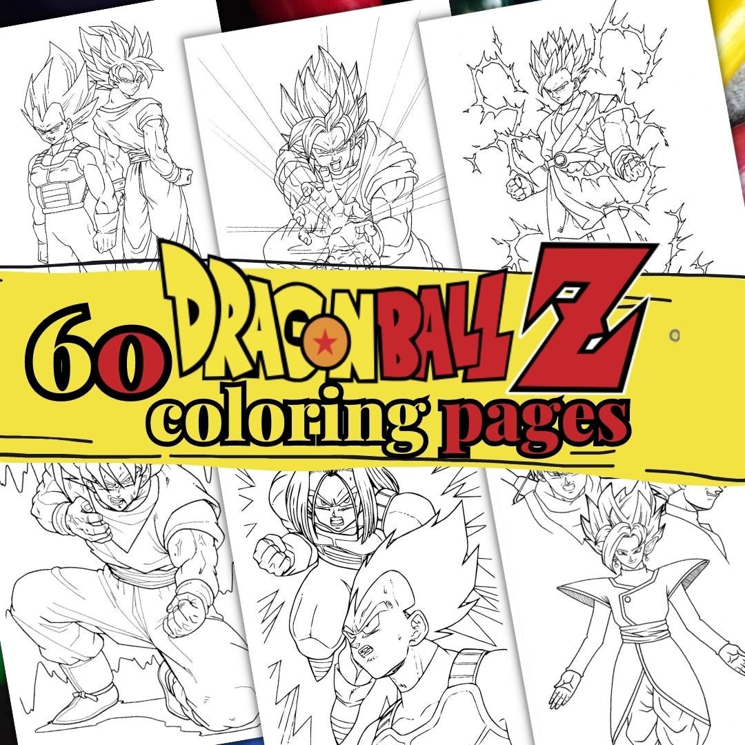 Dragonball z coloring pages a format coloring book for kids kid coloring pages pdf printable coloring pages