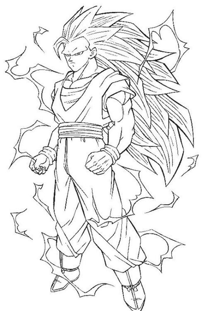 The kindly goku coloring pages pdf