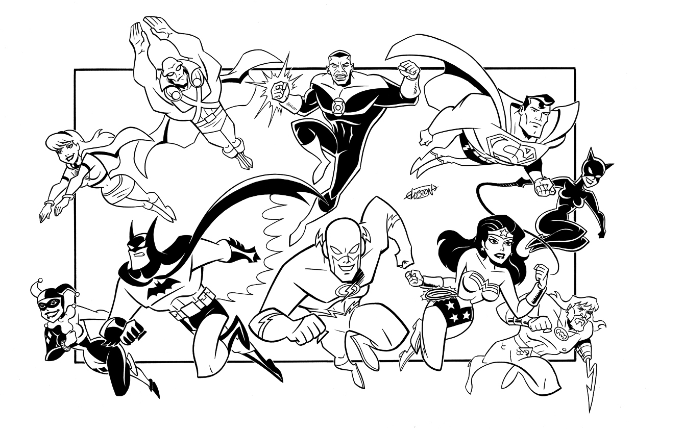 Justice league coloring pages