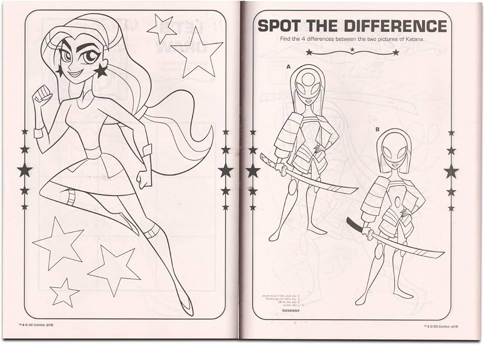 Dc super hero girls coloring books for kids girls