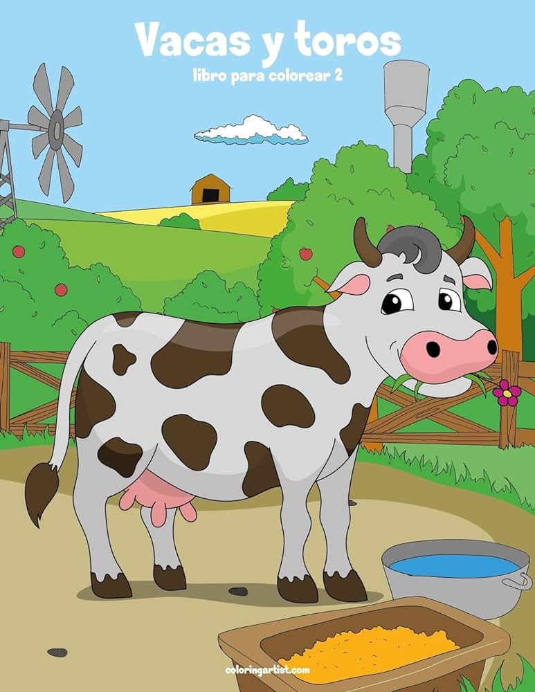 Vacas y toros cows and bulls libro para colorear coloring bookvacas y toros cows and bulls snels nick libros