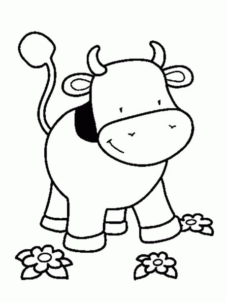 Dibujo para colorear vaca cow coloring pages farm animal coloring pages animal coloring pages