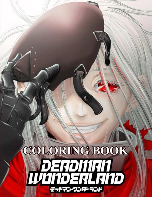 Deadman wonderland coloring book your best deadman wonderland character more then high quality illustrations deadman wonderland coloring book deadman wonderland manga anime coloring book paperback