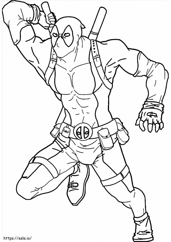 Deadpool coloring coloring pages