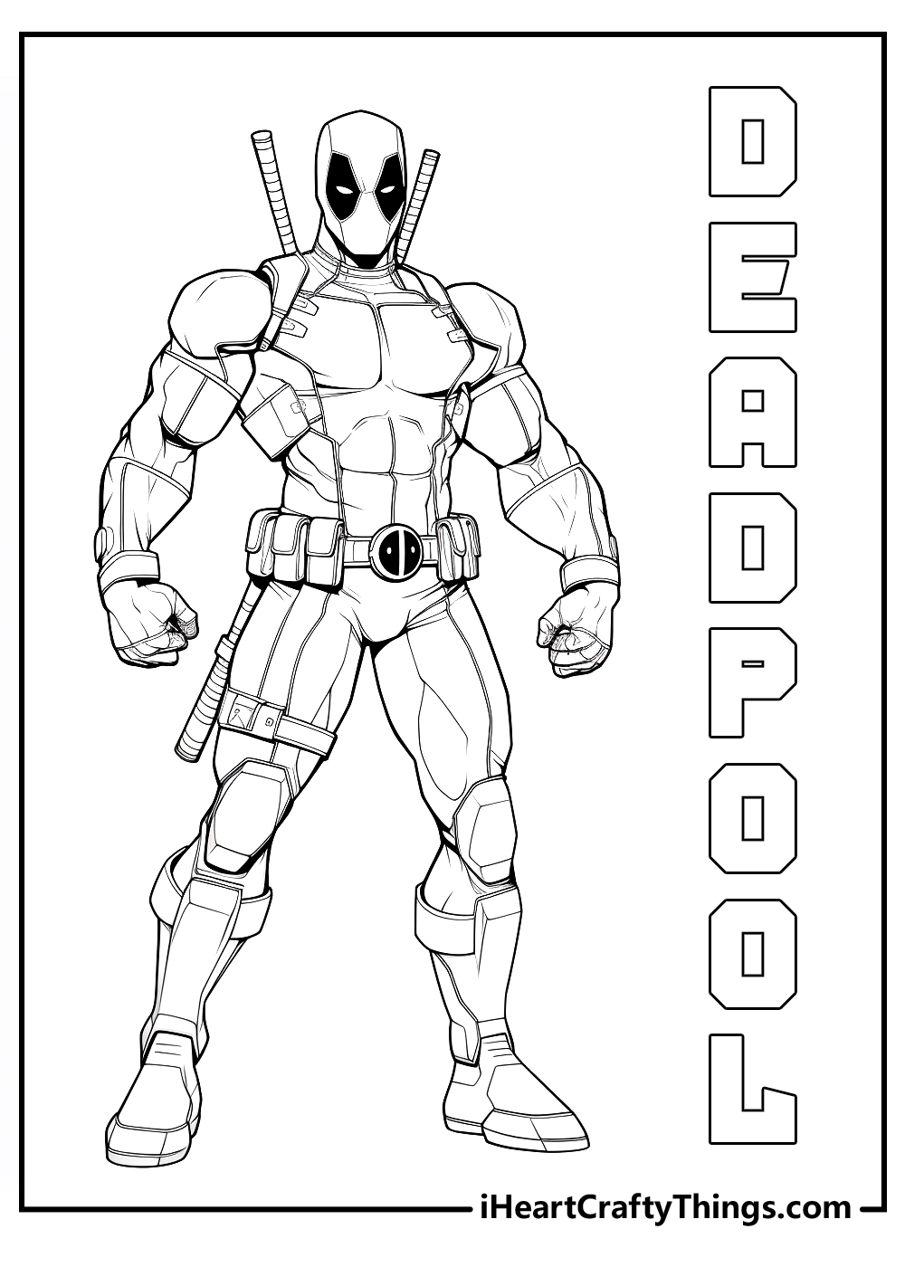 Printable deadpool coloring pages updated