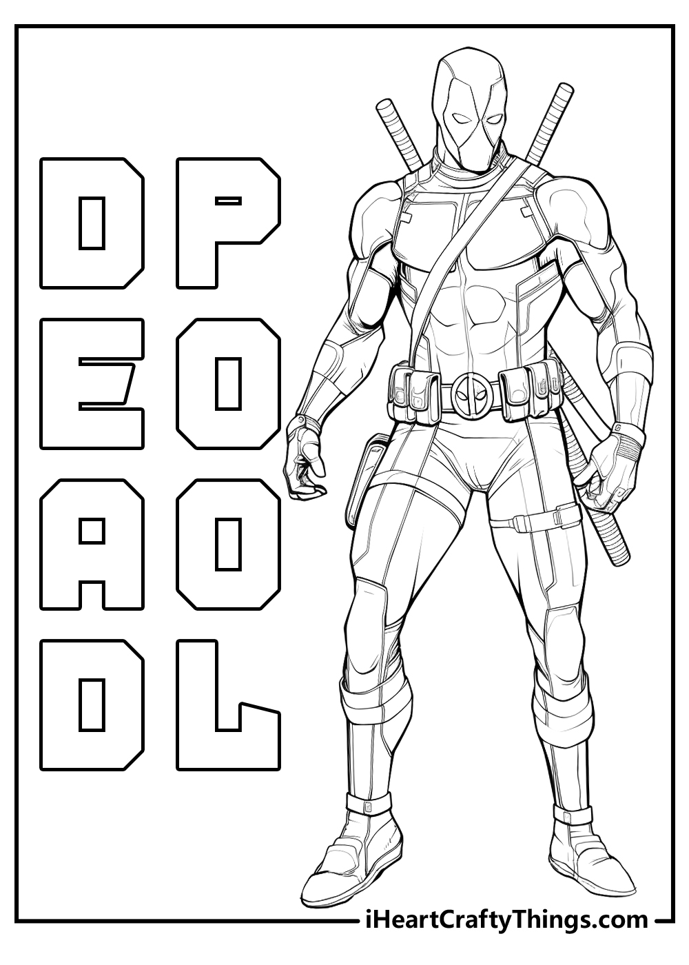 Printable deadpool coloring pages updated