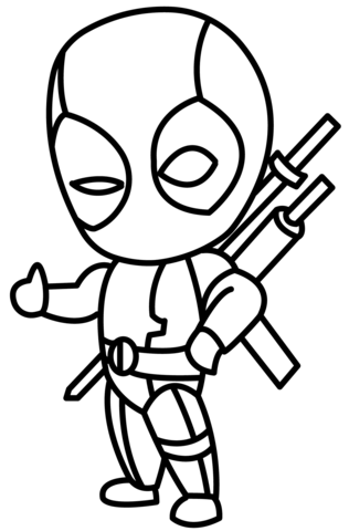 Deadpool coloring pages free coloring pages