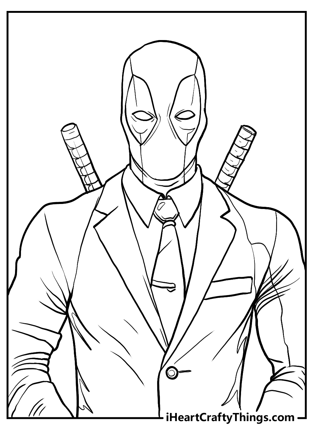 Printable deadpool coloring pages updated