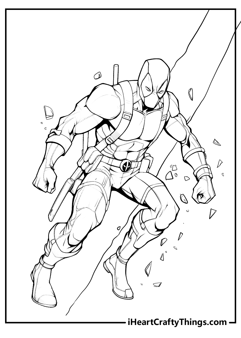 Printable deadpool coloring pages updated