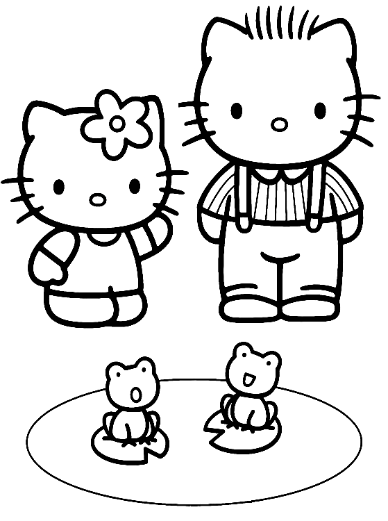 Sanrio characters coloring pages printable for free download