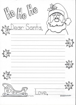 Dear santa letter plus other santa activities by noodlzart tpt