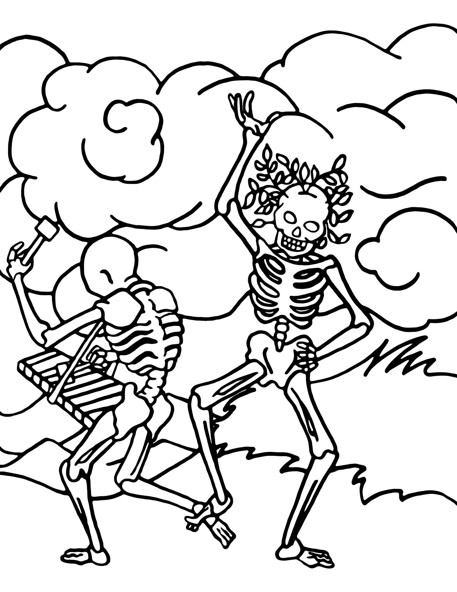 Dance with death coloring page by cetivarose on