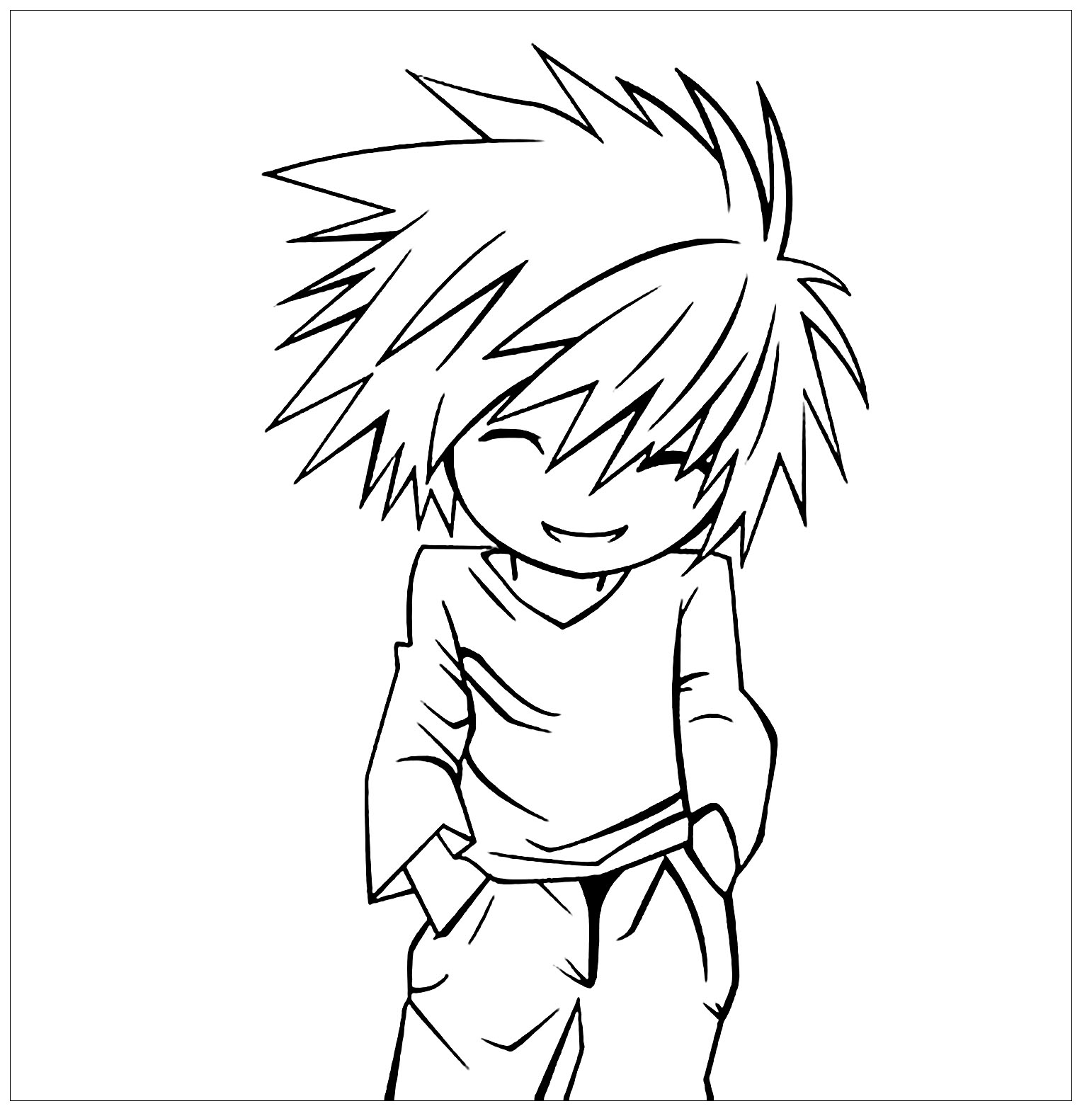 Free death note drawing to print and color