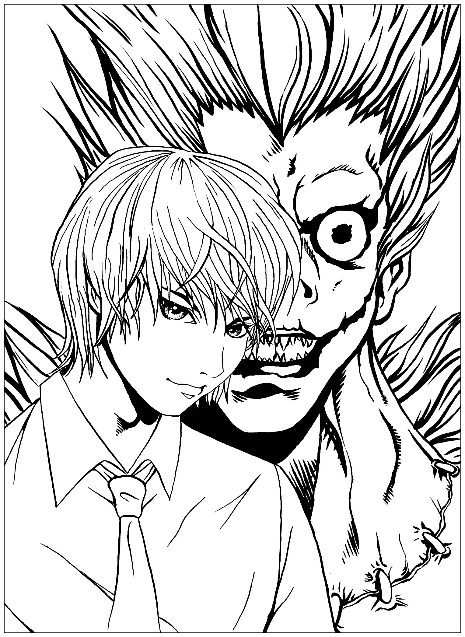 Death note coloring for kids