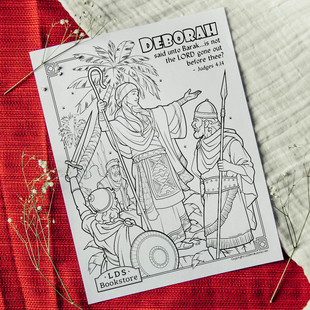 Deborah judges israel coloring page