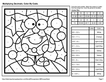 Multiplying decimals