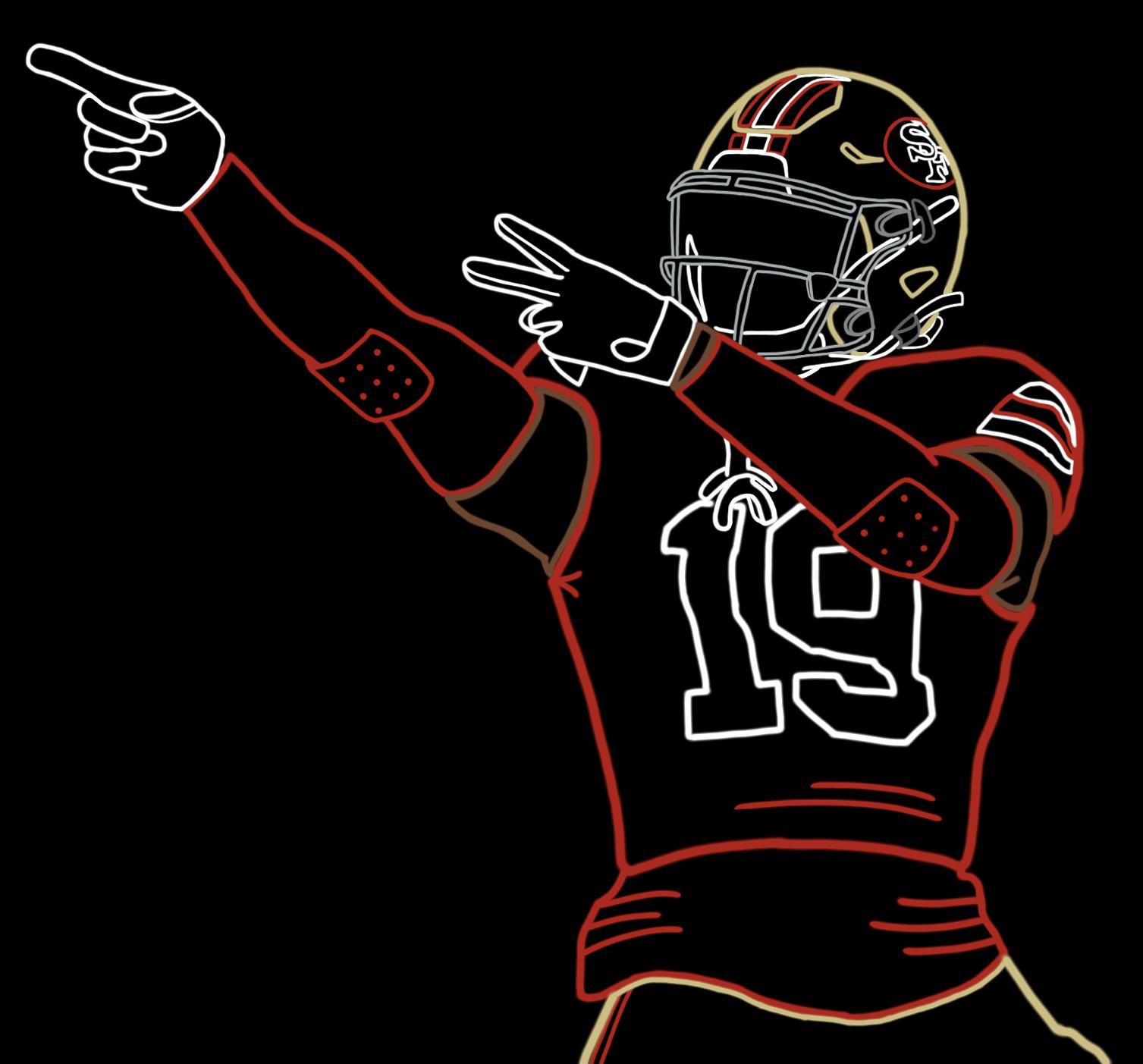 Deebo samuel neon art rers