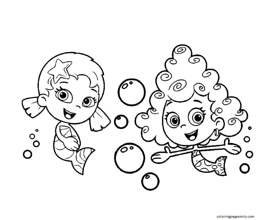 Bubble guppies coloring pages printable for free download